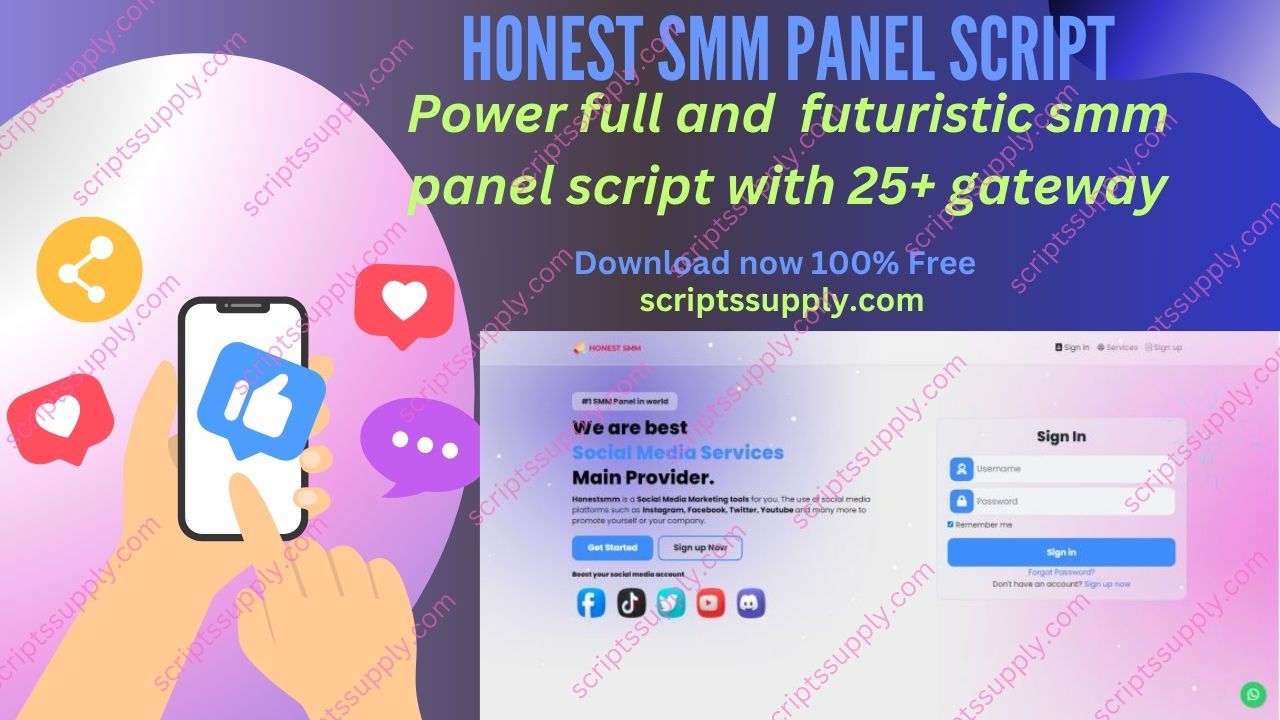 Honest SMM Panel Script Free